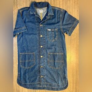 Lee denim dress button down women’s size M